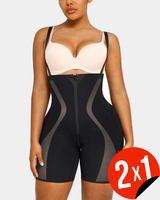 Centură reductor cu fermoar frontal și întărire la nivelul feselor (OFERTA 2X1)