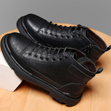 Cizme din piele pentru bărbați cu căptușeală din folar