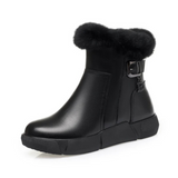 Cizme impermeabile din piele pentru femei, cu căptușeală interioară din bumbac®