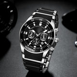 Ceas multifuncțional din cuarț rezistent la apă pentru bărbați