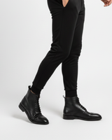 Ghete din piele pentru bărbați, în stil brogue