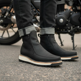 Cizme retro cu vârf pătrat pentru bărbați