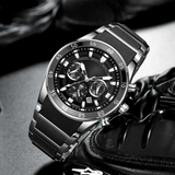 Ceas multifuncțional din cuarț rezistent la apă pentru bărbați