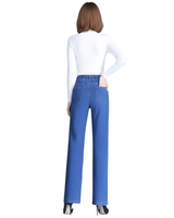 Pantaloni con elastico in vita e taglio dritto da donna