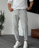 Blugi Moderni în Tonuri Neutre cu Croială Elastică Pentru Bărbați®