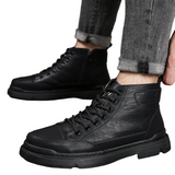 Cizme din piele pentru bărbați cu căptușeală din folar