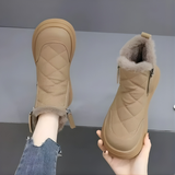 Botine de iarnă matlasate cu izolare termică maximă pentru femei