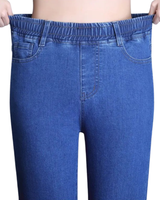 Pantaloni con elastico in vita e taglio dritto da donna