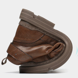 Cizme din piele pentru bărbați cu căptușeală din folar