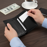 Portofel ușor din piele