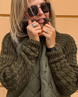 Jacheta casual cu mâneci lungi și fermoar pentru femei