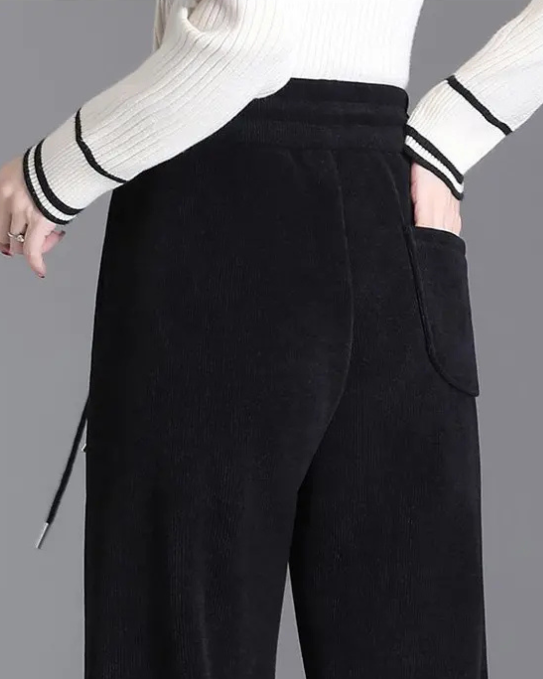 Pantaloni Groși Pentru Femei cu Căptușeală din Fleece