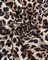 Palton cu glugă reversibilă cu imprimeu leopard pentru femei®