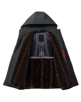 Jachetă cu Glugă Detașabilă și Căptușeală Caldă Pentru Bărbați®