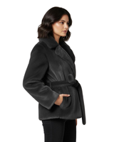 Jachetă din piele sintetică cu stil sofisticat pentru femei