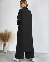 Set de 2 piese Atemporal în Stil Lejer și Sofisticat Pentru Femei