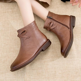 Bocanci de piele tratată impermeabile pentru femei®