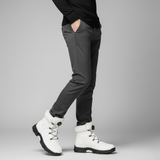 Cizme de iarnă cu talpă înaltă și închidere rapidă pentru bărbați