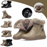 Cizme impermeabile din piele pentru femei, cu căptușeală interioară din bumbac®