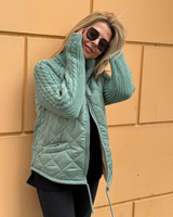 Jacheta casual cu mâneci lungi și fermoar pentru femei