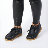 Ghete de Iarnă din Piele Naturală cu Design Atemporal Pentru Femei