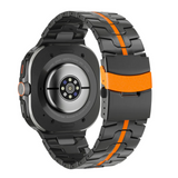 Ceas sportiv cu curea din titan futurist și funcțional