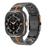 Ceas sportiv cu curea din titan futurist și funcțional