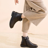 Bocanci de piele tratată impermeabile pentru femei®